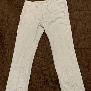 7 For All Mankind Greta and White Stripped Pants